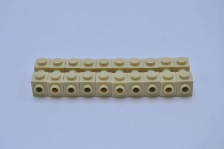 LEGO 20 x Headlight beige Tan Brick Modified 1x1 with Stud on 1 Side 87087