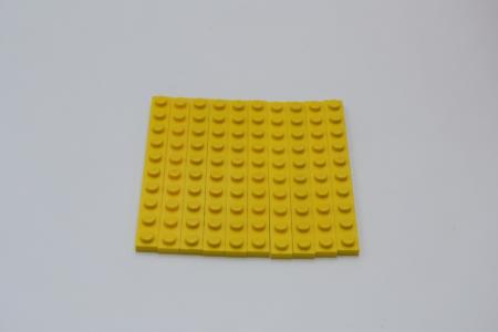 LEGO 10 x Basisplatte 1x10 gelb yellow plate 4477 447724 6079138