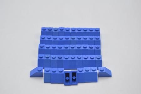 LEGO 50 x Dachstein SchrÃ¤gstein Dachziegel blau Blue Slope 45 2x1 3040