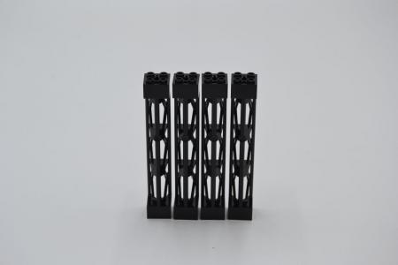 LEGO 4 x Pfeiler StÃ¼tze schwarz Black Support 2x2x10 Girder Triangular 95347