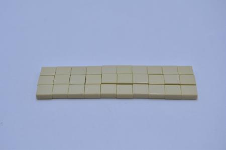 LEGO 30 x Fliese Kachel mit Rille beige Tan Tile 1x1 with Groove 3070b