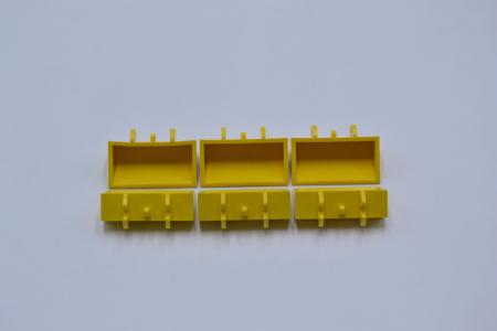 LEGO 6 x Baggerschaufel klein glatt gelb Yellow Digger Bucket Smooth 2x4x1 784