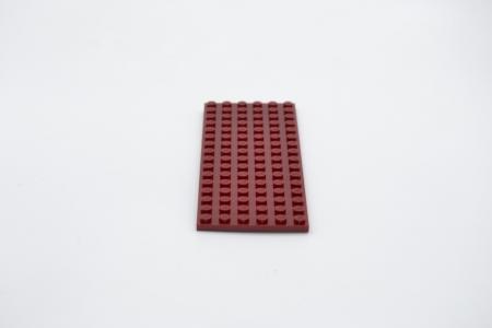 LEGO 1 x Basisplatte dunkelrot Dark Red Basic Plate 6x16 3027 4264807