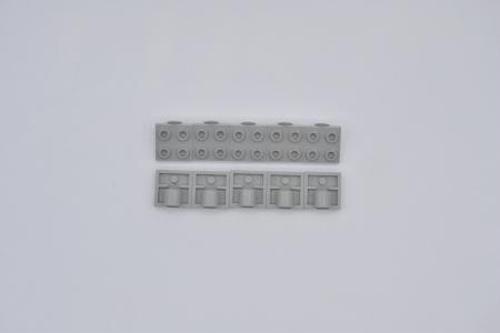 LEGO 10 x Platte 1 Loch althell grau Light Gray Plate 2x2 Pin Hole 2444