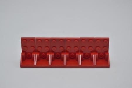 LEGO 6 x Space Sitz Winkel rot Red Bracket 3x2-2x2 Inverted Space Seat 4598