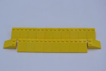 LEGO 20 x Dachstein SchrÃ¤gstein Dachziegel gelb Yellow Slope 33 3x2 3298