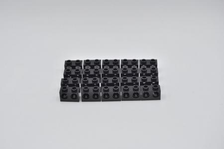 LEGO 20 x Technik Technic Lochstein schwarz 1x2 2 Löcher black hole brick 32000 