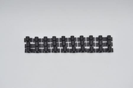 LEGO 30 x Technic Verbinder mit Fuß 1x2x1 schwarz black pin connector 32530
