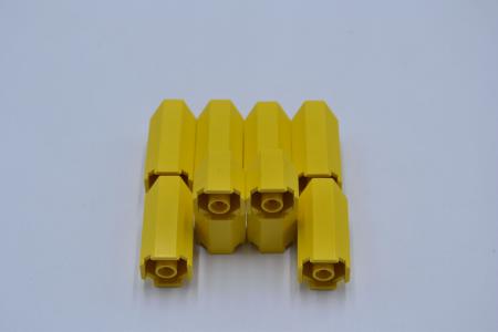 LEGO 8 x SÃ¤ule Winkel Achteck gelb Yellow Brick Mod. Octagonal 2x2x3 1/3 6043 