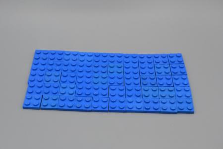 LEGO 50 x Basisplatte 2x2 blau blue basic plate 3022 302223