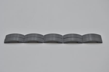 LEGO 10 x Bogen neues dunkelgrau Dark Bluish Gray Slope Curved 4x1 Double 93273