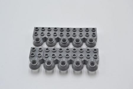 LEGO 10 x Rotationsgelenk neues dunkelgrau Dark Bluish Gray Technic Brick 48170