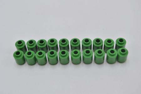 LEGO 20 x Stein offen rund grÃ¼n Green Brick Round 1x1 Open Stud 3062b