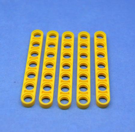 LEGO 5 x Technik Liftarm 1x7 gelb flach yellow technic lever 7M 32065 4114672