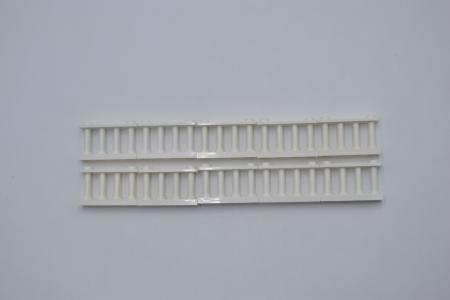 LEGO 10 x Zaun GelÃ¤nder weiÃŸ White Fence 1x4x2 Spindled with 2 Studs 30055