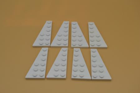 LEGO 4 Paar Flügelplatte Flügel Platte 6x3 weiß white wing plate 54384 54383 