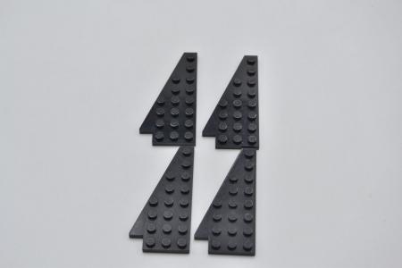 LEGO 4 x FlÃ¼gelplatte schwarz Black Wedge Plate 8x4 Wing Left 3933a