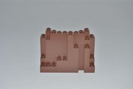 LEGO 1 x Fels Mauer rotbraun Reddish Brown Rock Panel 4x10x6 Rectangular 6082
