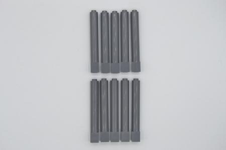 LEGO 10 x Pfeiler neues dunkelgrau Dark Bluish Gray Support 1x1x6 Solid 43888