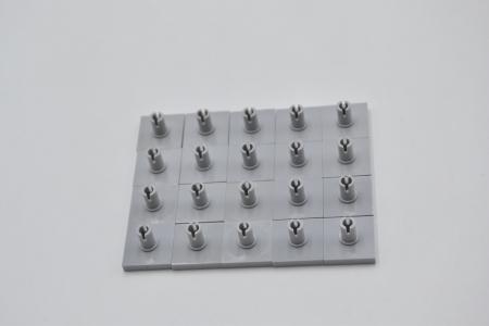LEGO 20 x Platte m. Pin neuhell grau Light Bluish Gray Tile 2x2 with Pin 2460