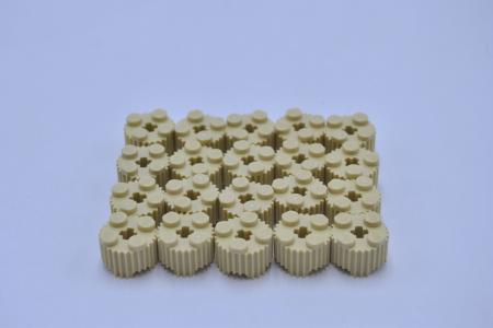 LEGO 20 x Rundstein geriffelt beige Tan Brick Round 2x2 Fluted Profile 92947