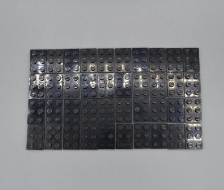 LEGO 40 x Basisplatte 2x3 schwarz black basic plate 3021 302126