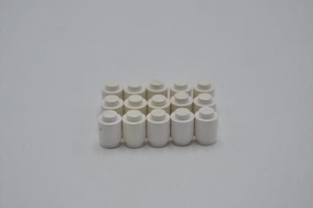 LEGO 15 x Stein rund geschlossen weiÃŸ White Brick Round 1x1 Solid Stud 3062a