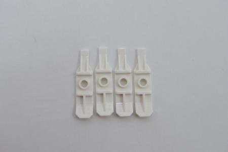 LEGO 4 x Ski ohne Schanier weiÃŸ White Minifigure Utensil Ski without Hinge 99774