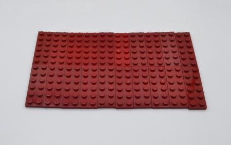 LEGO 20 x Basisplatte dunkelrot Dark Red Basic Plate 2x6 3795 4618986