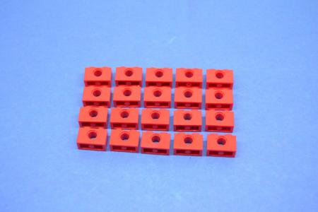 LEGO 20 x Technik Technic Lochstein Lochbalken 1x2 rot red hole brick 3700