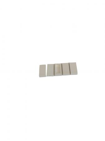 LEGO 5 x Fliese Kachel Platte glatt weiÃŸ White Tile 1x2 without Groove 3069a