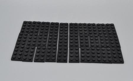 LEGO 30 x Basisplatte Bauplatte Grundplatte schwarz Black Basic Plate 3020 