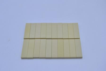 LEGO 20 x Fliesen Fliese Kachel glatt beige Tan Tile 1x4 2431