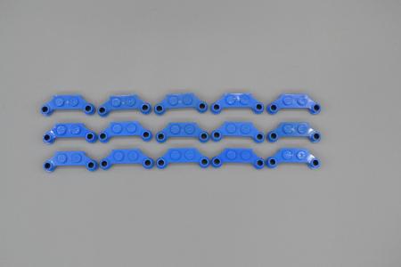 LEGO 15 x DÃ¼senhalter Weltraum blau Blue Plate Modified 1x4 Offset 4590