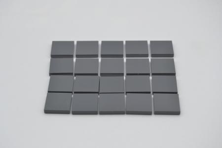 LEGO 20 x Fliese Kachel neues dunkelgrau Dark Bluish Gray Tile 2x2 3068b