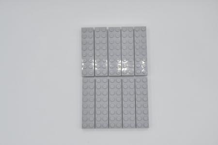 LEGO 10 x Basisstein Stein neuhell grau Light Bluish Gray Brick 2x8 3007
