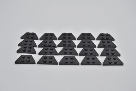 LEGO 20 x FlÃ¼gelplatte Trapez schwarz Black Wedge Plate 2x4 51739 