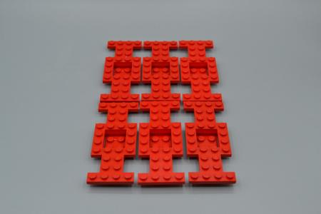 LEGO 6 x Auto Chassis rot Red Vehicle Base 4x10x2/3 No Center Hole 4212b