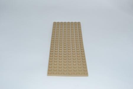 LEGO 4 x Basisplatte Bauplatte dunkelbeige Dark Tan Basic Plate 4x12 3029