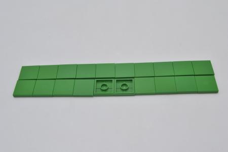 LEGO 20 x Kachel Fliese mit Rille grÃ¼n Green Tile 2x2 with Groove 3068b