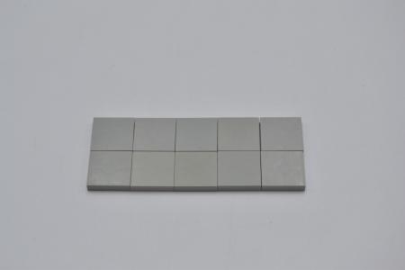 LEGO 10 x Kachel Fliese althell grau Light Gray Tile 2x2 without Groove 3068a