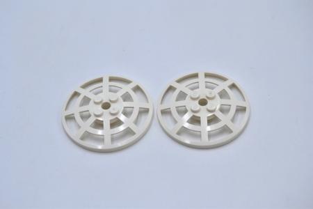 LEGO 2 x Radar weiÃŸ White Dish 6x6 Inverted Radar Webbed Type 1 4285a