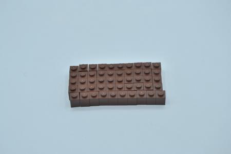 LEGO 50 x Basisstein Baustein rotbraun Reddish Brown Basic Brick 1x1