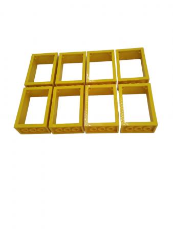 LEGO 8 x TÃ¼r TÃ¼rrahmen Fenster Rahmen gelb Yellow Door Frame 2x4x5 4130