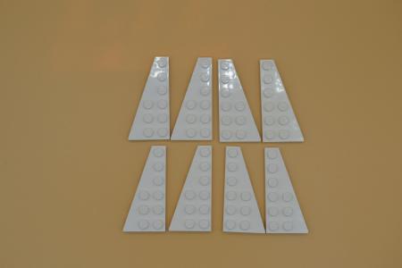 LEGO 4 Paar Flügelplatte Flügel Platte 6x3 weiß white wing plate 54384 54383 