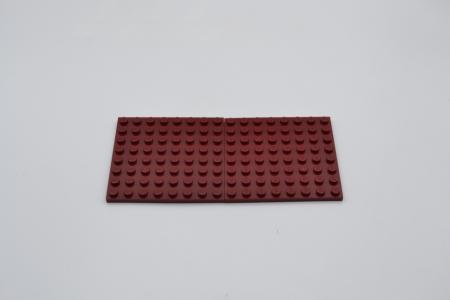 LEGO 2 x Basisplatte dunkelrot Dark Red Basic Plate 8x8 41539 4262018