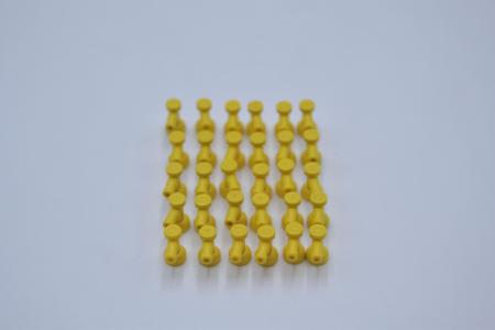 LEGO 30 x Wasserhahn Hebel gelb Yellow Tap 1x1 with Hole in Nozzle End 4599a