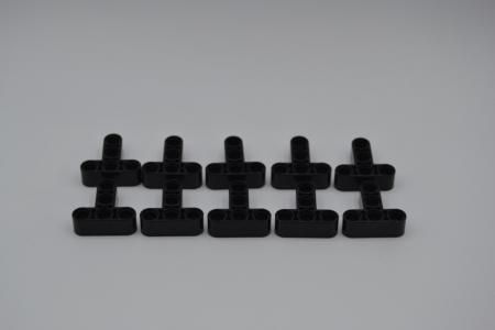 LEGO 10 x Technik T-StÃ¼ck 3x3 schwarz black technic t-beam 3x3 w. hole 60484