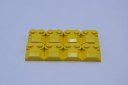 LEGO 8 x Motorhaube gelb Yellow Slope Curved 2x2x2/3 Two Studs Curved Side 41855