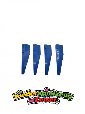 LEGO 4 x Keilstein FlÃ¼gel links blau Blue Wedge 12x3 Left 42061